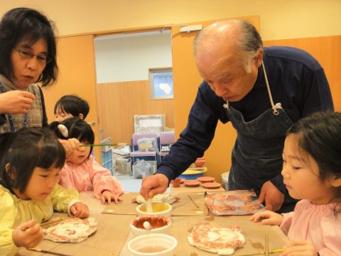 子ども達と一緒に