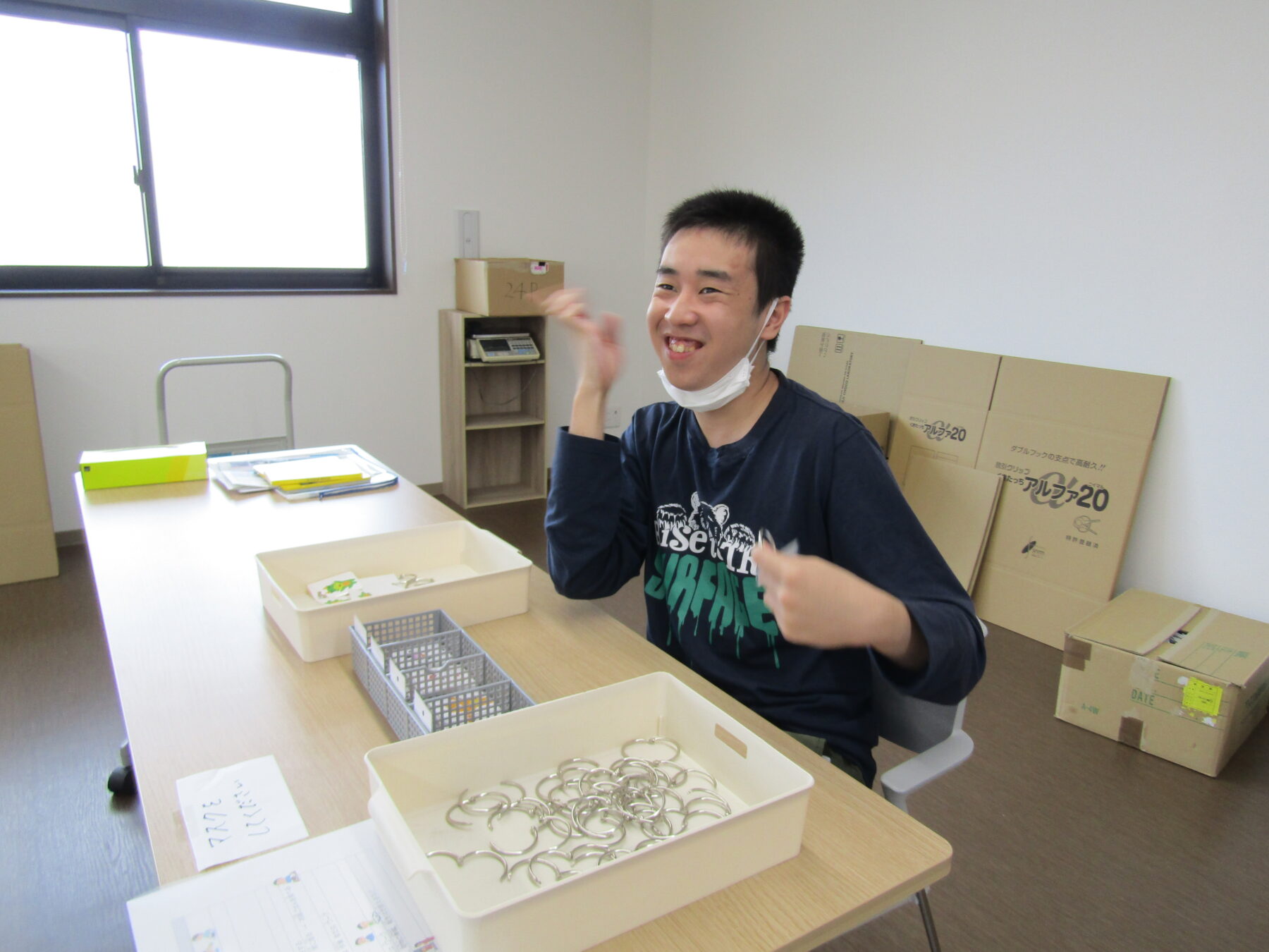 ἙἫᾶ生物系実習2実習書2022Zἅ῭ 実習生が来られました | 社会福祉法人 北九州市手をつなぐ育成会